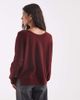ONLY ONLY reversible knitted sweater in burgundy-Red - 3