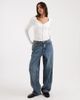 ONLY ONLY ribbed knit cardigan with lettuce edge in white - 3