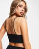 ONLY Only ribbed seamless strappy bralette in black - 4