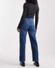 ONLY ONLY Robbie high waist straight leg jeans in mid blue - 2