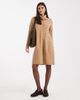 ONLY Only roll neck knitted mini sweater dress in beige-Neutral - 1