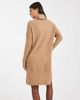 ONLY Only roll neck knitted mini sweater dress in beige-Neutral - 2