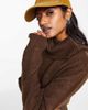 ONLY Only roll neck midi sweater dress in chocolate brown - 3
