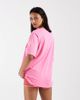 ONLY ONLY Rome graphic print oversized T-shirt in pink-White - 4