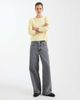 ONLY ONLY round neck knit top in pale yellow - 4