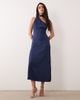 ONLY ONLY scarf detail one shoulder midaxi dress in navy - 1