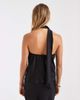 ONLY ONLY scarf detail one shoulder top in black - 4