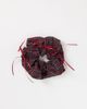 ONLY ONLY scrunchie in red tartan with bows - 1