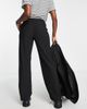 ONLY Only seam detail straight leg pants in black - 2