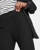 ONLY Only seam detail straight leg pants in black - 3