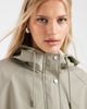 ONLY ONLY short hooded raincoat in sage green - 2