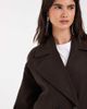 ONLY ONLY short jacket in chocolate brown - 3