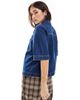 ONLY ONLY short sleeve boxy denim shirt in indigo wash-Blue - 4