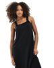 ONLY Only square neck maxi smock dress in black - 2