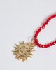 ONLY ONLY sun necklace in red - 4