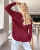 ONLY Only sweater in chunky cable knit in red-Green - 2