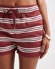 ONLY ONLY textured shorts in burgundy with white stripes - part of a set - 4