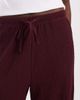 ONLY ONLY textured wide leg pants in burgundy - 3
