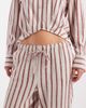 ONLY ONLY tie waist pants with linen in beige and red stripes - part of a set - 3