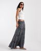 ONLY ONLY tiered maxi skirt in white floral - 1