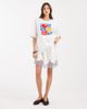 ONLY ONLY tomato graphic print oversized T-shirt in white - 3