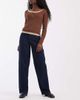 ONLY ONLY Tonnie loose jeans in rinsed dark blue - 1