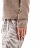 ONLY Only V-neck sweater in brown heather - 2