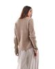 ONLY Only V-neck sweater in brown heather - 4