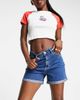 ONLY Only Vega denim shorts with rolled up hem in blue-Blues - 1