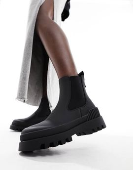 ONLY ONLY water resistant chunky platform boots in black