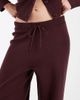 ONLY ONLY wide leg knit pants in burgundy - part of a set-Red - 4
