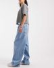 ONLY ONLY wide leg pull-on jeans in light blue - 2