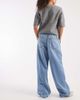 ONLY ONLY wide leg pull-on jeans in light blue - 3