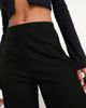 ONLY ONLY wide leg ribbed pants in black - 3