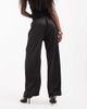 ONLY ONLY wide leg satin pants in black - 3