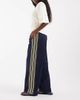 ONLY ONLY wide leg satin pants with side stripes in navy - 1
