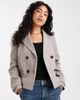 ONLY ONLY wool look short jacket in light brown - 1