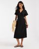 ONLY ONLY wrap midi dress in black - 1