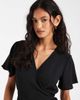 ONLY ONLY wrap midi dress in black - 2