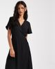 ONLY ONLY wrap midi dress in black - 3