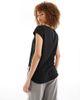 ONLY Only zip back blouse in black - 2