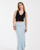 ONLY Petite ONLY Petite chambray denim maxi skirt in light blue - 1