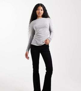 ONLY Petite ONLY Petite Royal flare jeans in black