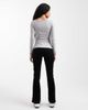 ONLY Petite ONLY Petite Royal flare jeans in black - 2