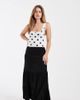 ONLY Petite ONLY Petite tiered maxi skirt in black - 1