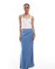 Only Tall ONLY Tall chambray maxi skirt in mid blue - 1