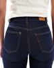 Only Tall ONLY Tall cropped wide leg turn-up hem jeans in indigo-Navy - 4