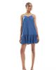 Only Tall ONLY Tall dropped waist chambray mini dress in mid blue - 1
