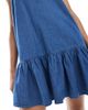 Only Tall ONLY Tall dropped waist chambray mini dress in mid blue - 3