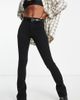 Only Tall Only Tall high waisted flared jeans in black - 1